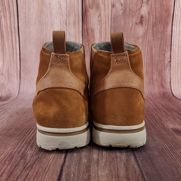 Sorel Womens Size 11 Elk Cozy Ankle Boots Booties Pull On Nubuck Leather Brown - Picture 12 of 15